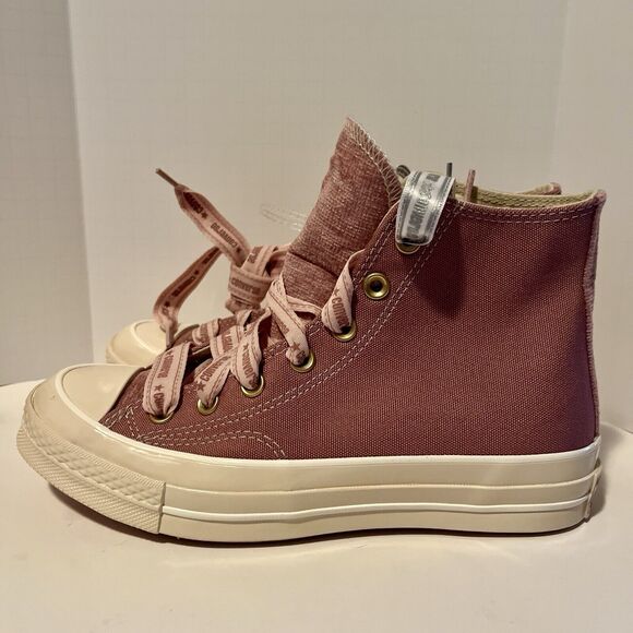 Converse Chuck 70 High Ribbon Laces Sneakers W 6.5 M 4.5 Dusty Pink A07977C - Picture 3 of 10